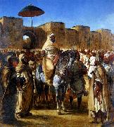 Eugene Delacroix The Sultan of Morocco and his Entourage Spain oil painting artist